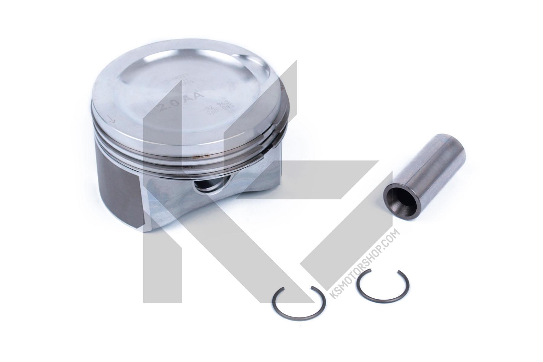 Piston with rings and pin - 0308302 MAHLE