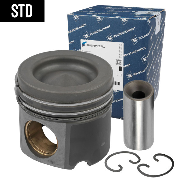 40310600, Piston, Complete piston with rings and pin, KOLBENSCHMIDT, Mercedes-Benz Truck & Bus Actros MP2/MP3 Tourismo(O350) Travego(O580) Setra Bus ComfortClass TopClass OM540* OM541* OM542* OM941* OM942* Euro3/4/5 2003+, A5410304117, A5410304217, 0046700, 4.63981, 5410303937, 5410304117, 5410304217, 5410304437