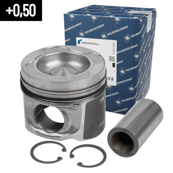 Piston with rings and pin - 40476610 KOLBENSCHMIDT - 04285671, 5674/01, 04512308