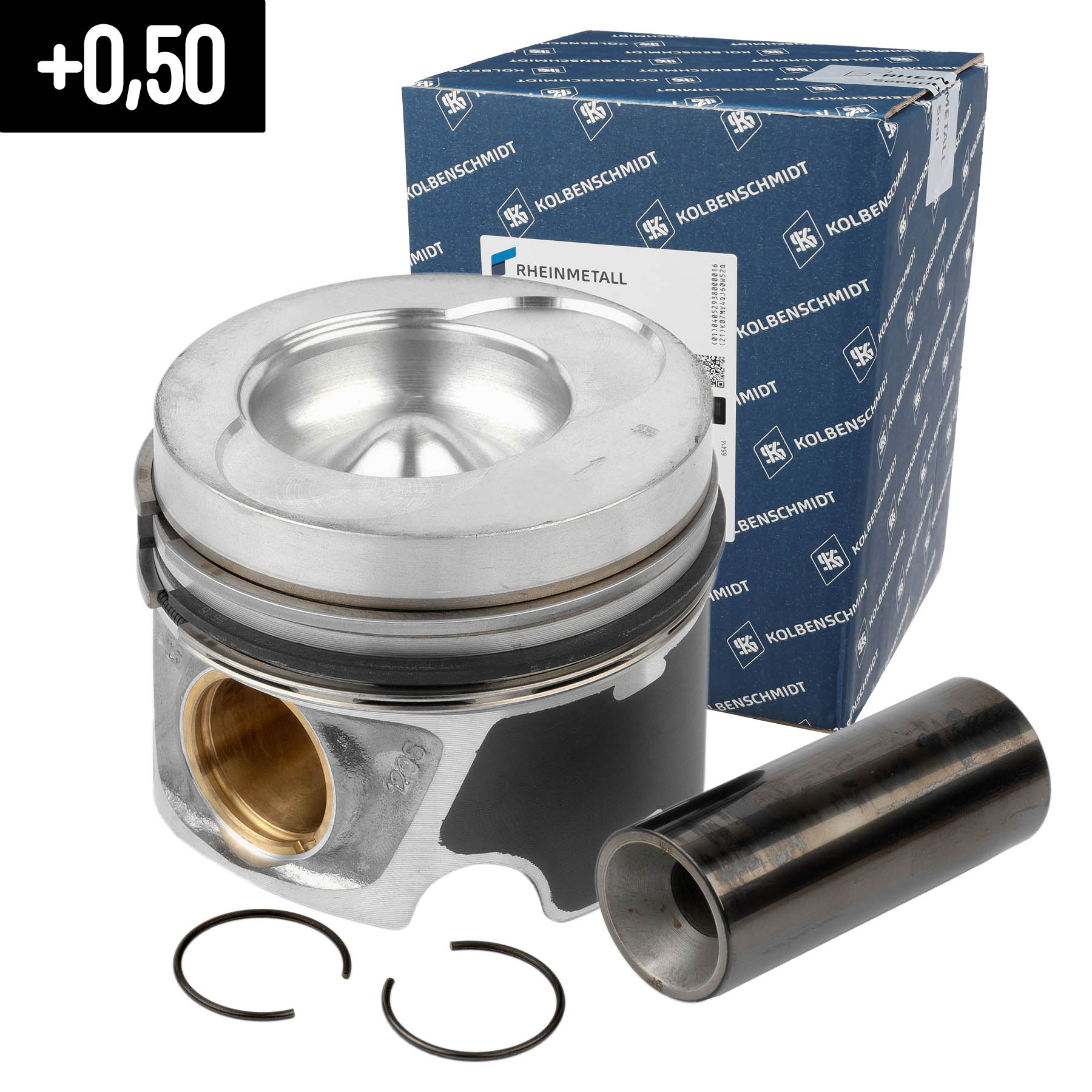 Piston with rings and pin - 40683620 KOLBENSCHMIDT | K MOTORSHOP 