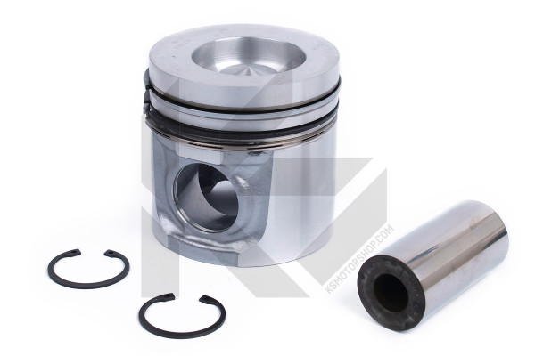 Piston with rings and pin - 41504600 KOLBENSCHMIDT - 04255213, 20846619, 04255201