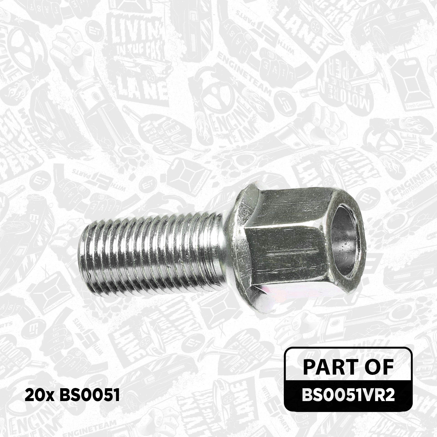 Wheel Bolt 20 pcs - BS0051VR2 ET ENGINETEAM - WHT001812, WHT002437 ...