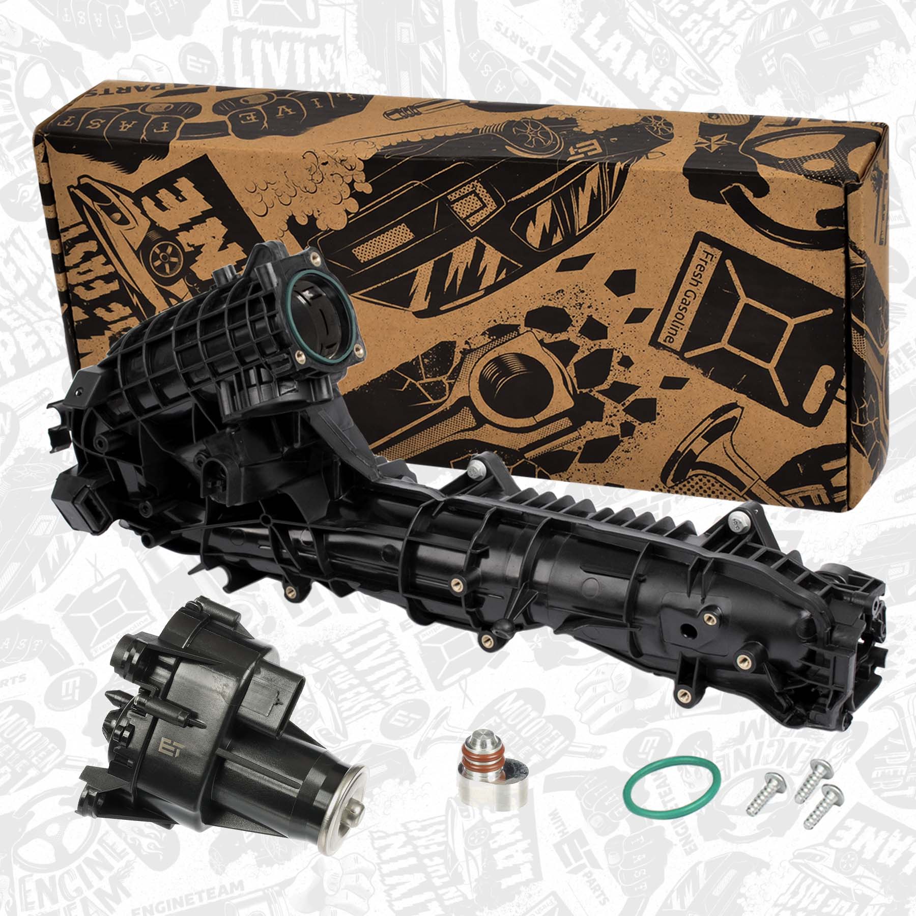 Intake Manifold, air supply + actuator ED0124VR1 ET