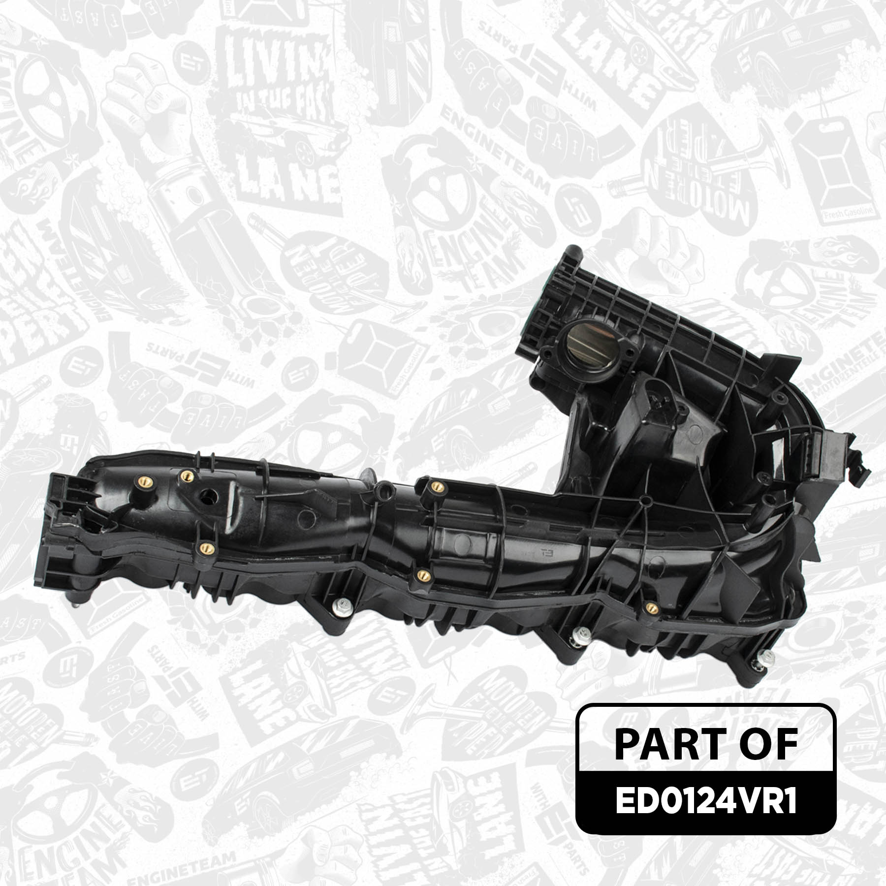Intake Manifold, air supply + actuator ED0124VR1 ET