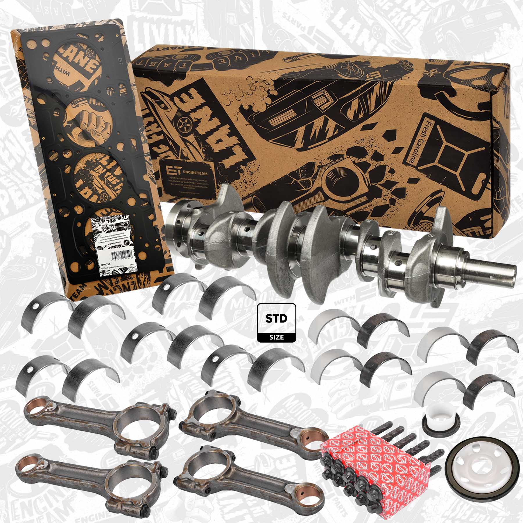 Crankshaft kit HK0036VR2 ET 1220100QAX, 122011649R