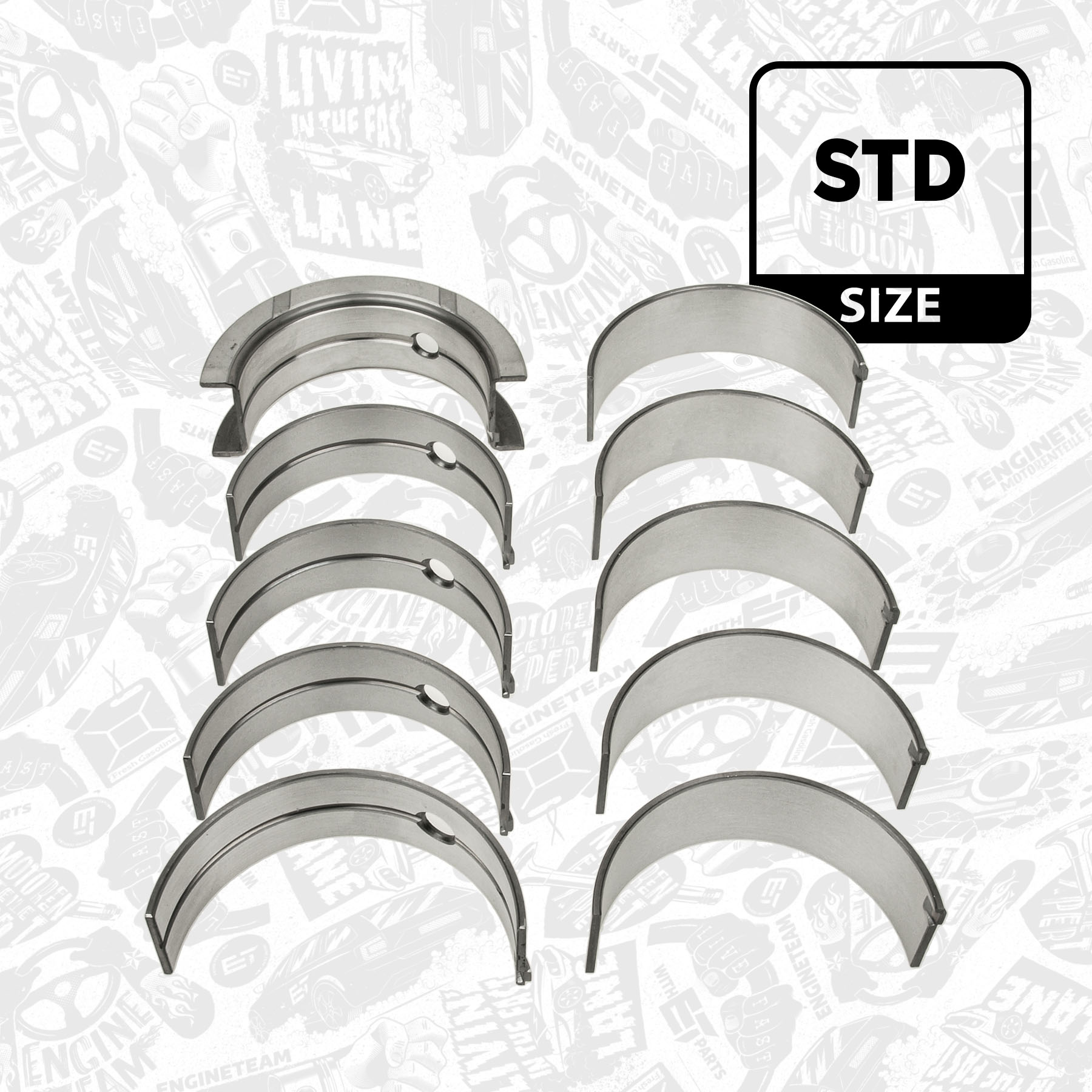 Crankshaft Bearing Set - LH000900 ET ENGINETEAM - 2996449, 504387823 ...