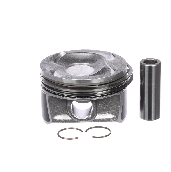 Piston with rings and pin - PM004800 ET ENGINETEAM - 03C107065AP, 40477600, 87-429900-00