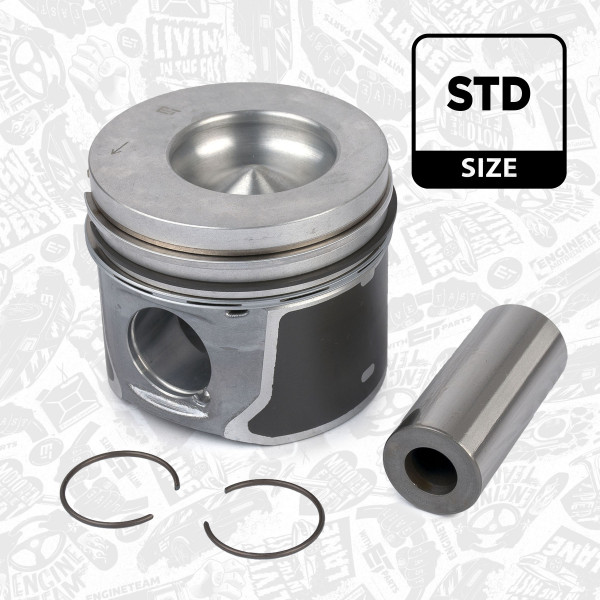 PM006200, Piston, Complete piston with rings and pin, ET ENGINETEAM, Ford Focus C-Max 1,8TDCi 2005+ , 1364105, 5M5Q-6102-AA, 5M5Q6102AA