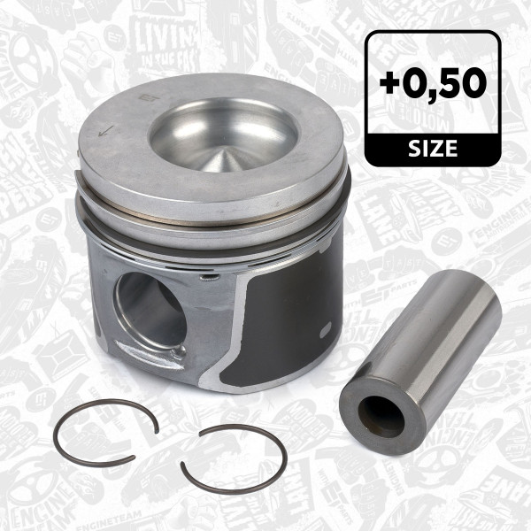 PM006250, Piston, Complete piston with rings and pin, ET ENGINETEAM, Ford Focus C-Max 1,8TDCi 2005+ , 87-437007-10, 99963620