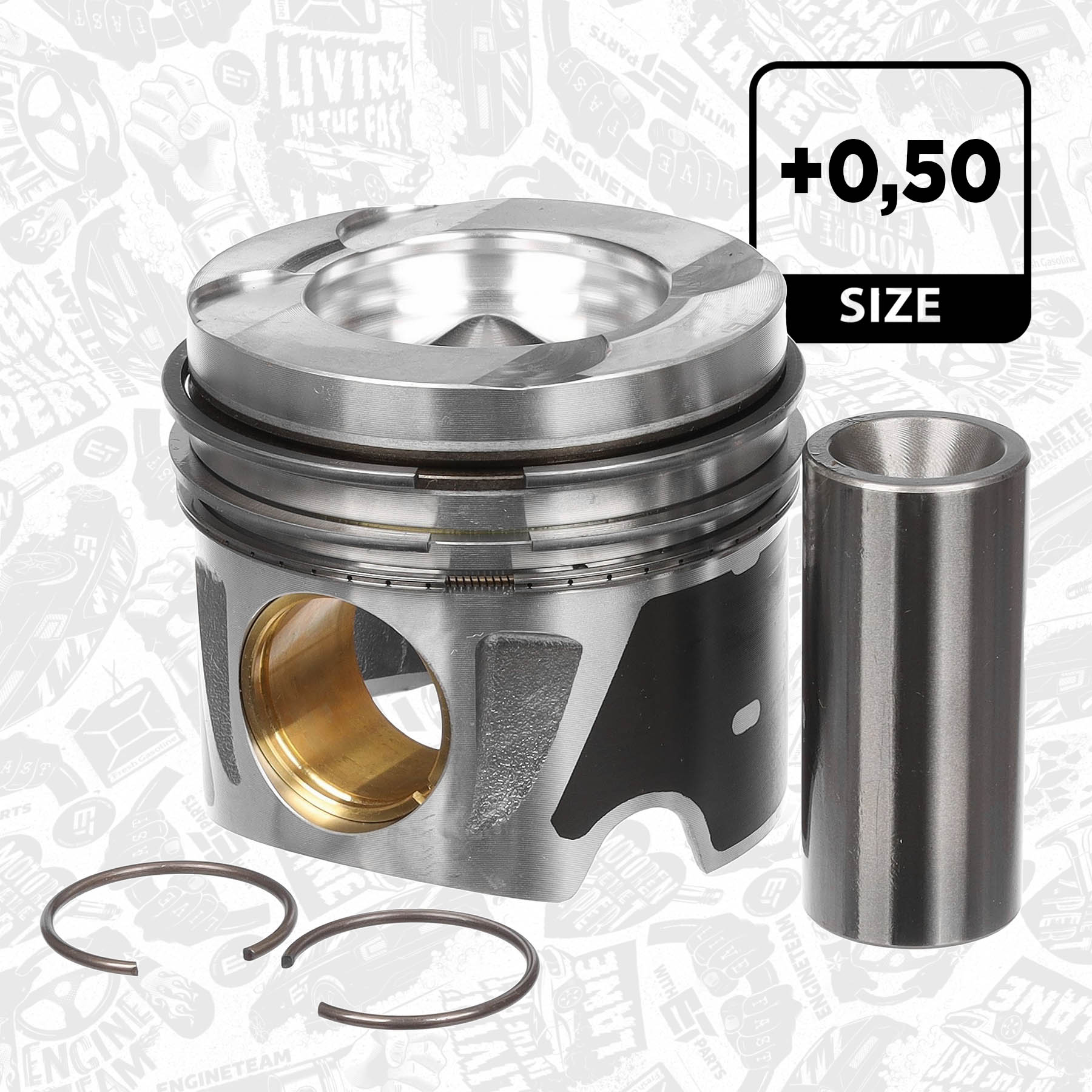 KOLBENSCHMIDT Kolben Mit Ringen Und Bolzen MERCEDES-BENZ 2,1 OM651.955