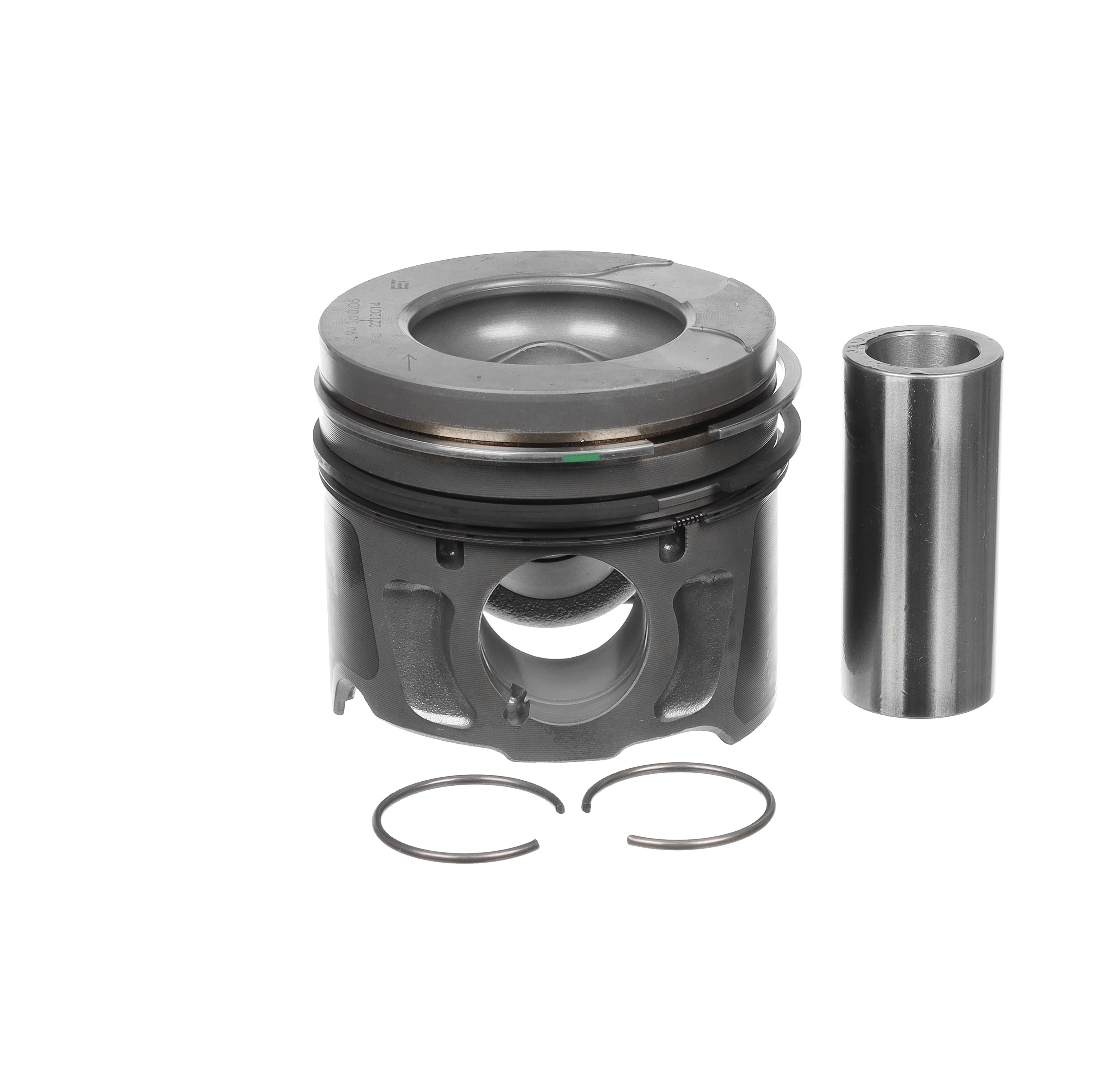 Piston with rings and pin - PM010500 ET ENGINETEAM - 0628X1 
