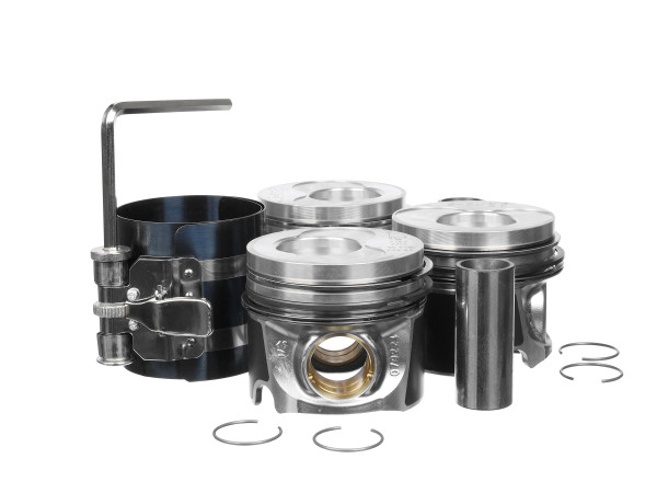 Repair set - complete piston with rings and pin (for 1 engine) - PM013800VR1 ET ENGINETEAM