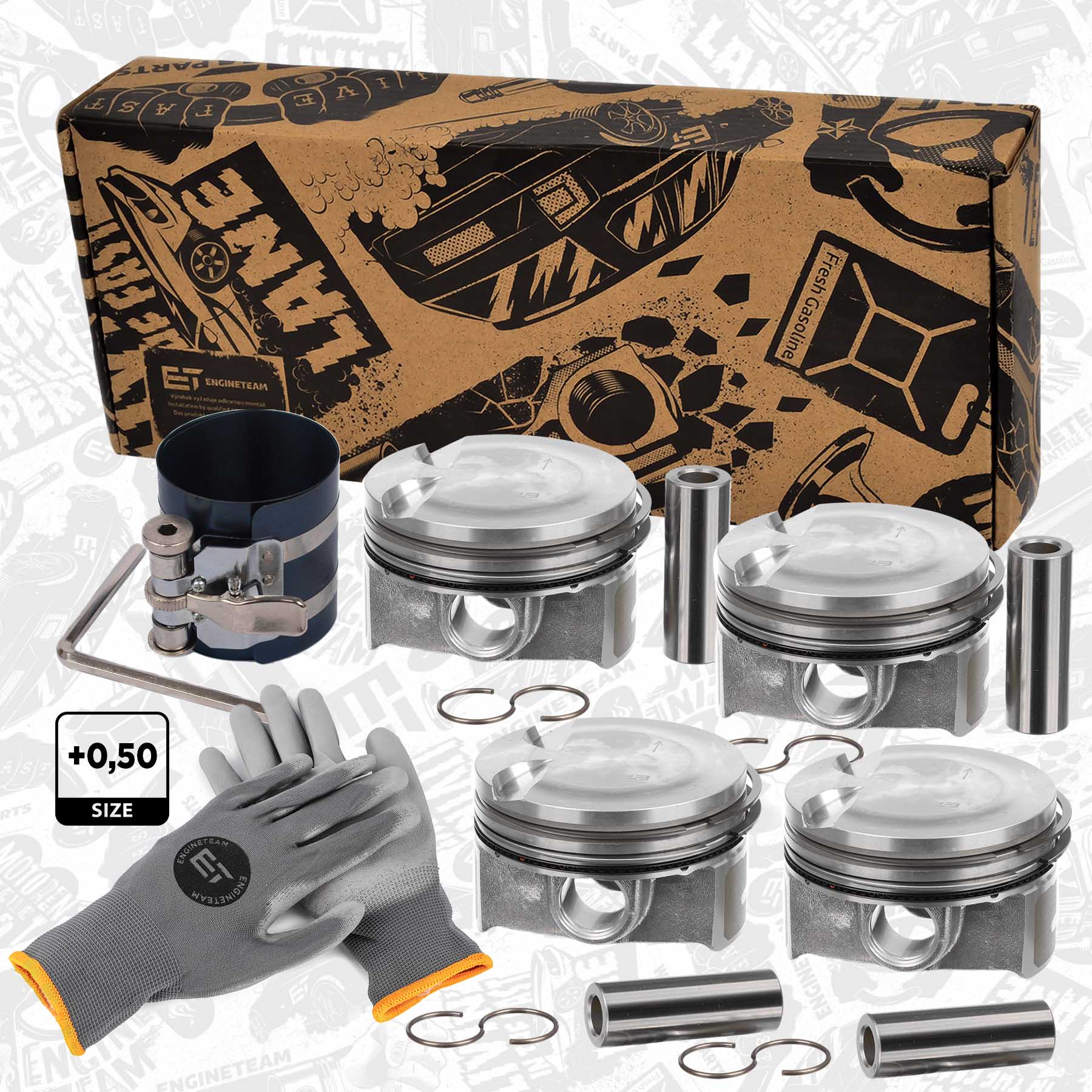 Piston Set - PM014750VR1 ET ENGINETEAM | K MOTORSHOP