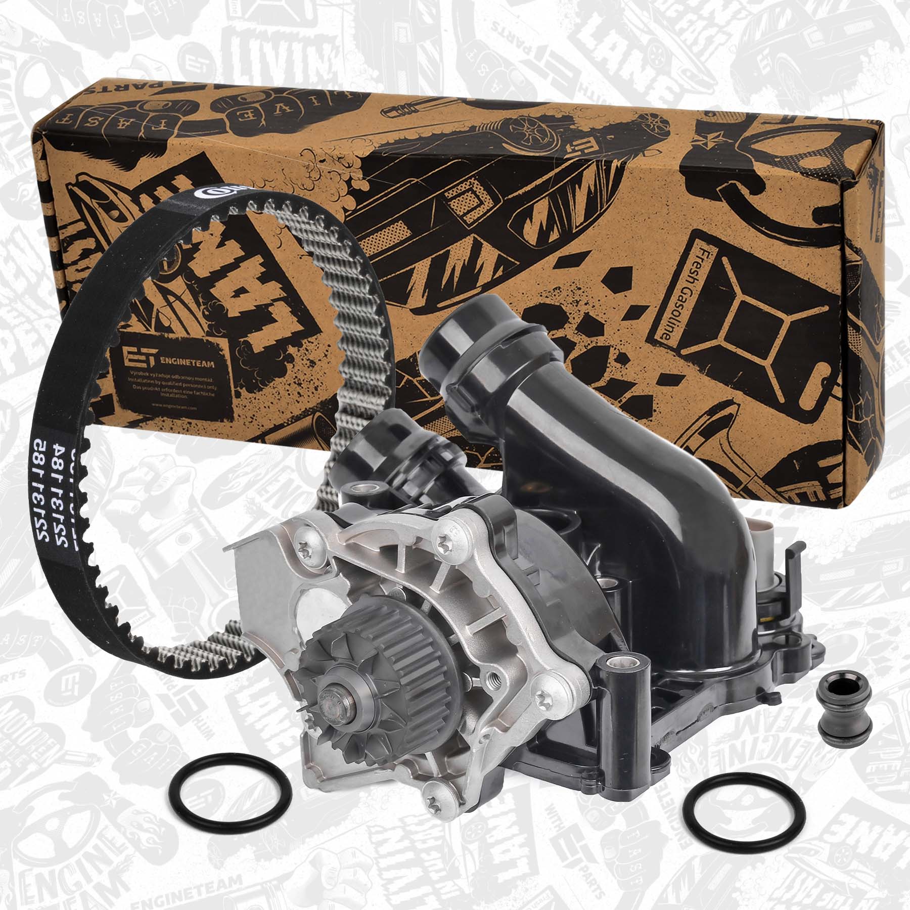Water Pump + timing belt PW0009VR1 ET 06H121026AB