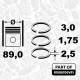 Piston Ring Kit - R1008700VR1 ET ENGINETEAM - 08-137500-00, 800059040000, 800059010000