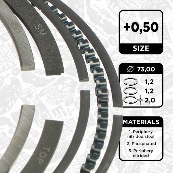 Piston Ring Kit R1014850 ET K