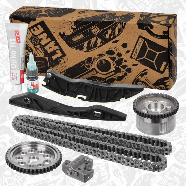 RS0067, Timing Chain Kit, Timing chain kit, ET ENGINETEAM, Hyundai i20/i30, Kia Ceed/Rio 1,4/1,6 G4FA/G4FC 2010+, 243502B000, 243502B010, 24350-2B000, 24350-2B010, 24431-2B000, 24420-2B000, 24410-25001, 24321-2B000, 24221-2B000, 244312B000, 244202B000, 2441025001, 243212B000, 242212B000, 24321-2B200, 243212B200