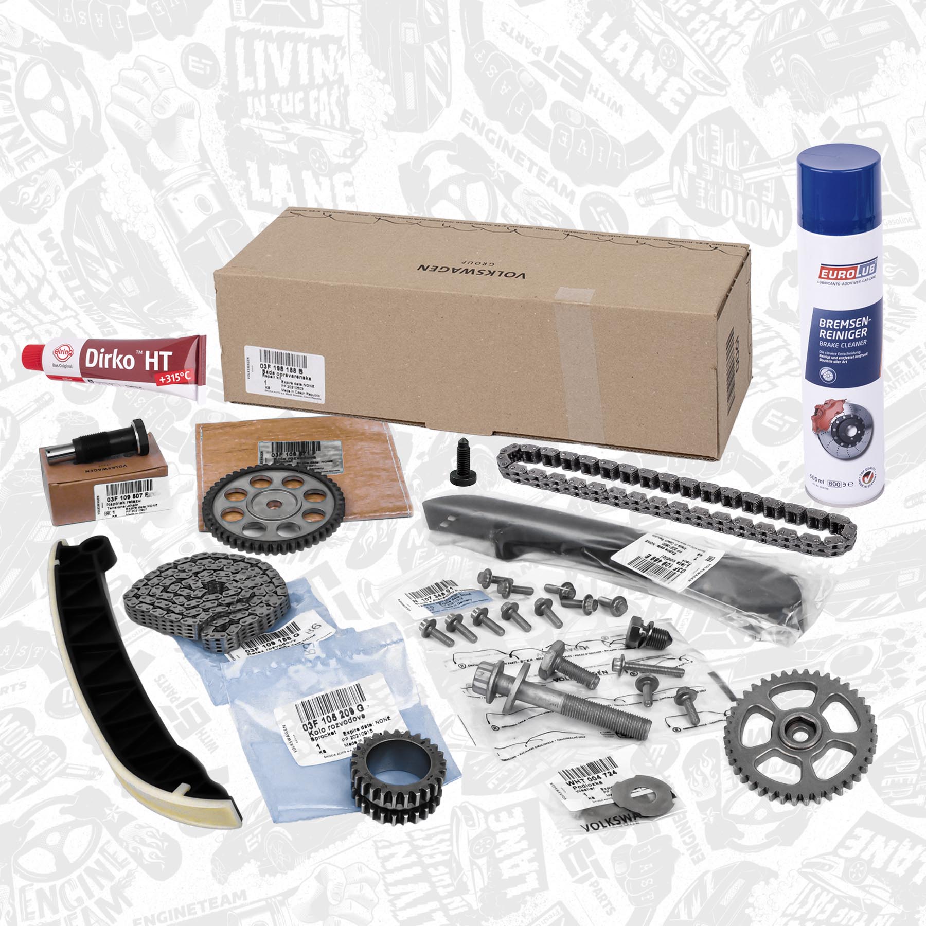 Timing Chain Kit - RS0089 ET ENGINETEAM - 03F105209G, 03F109158G ...