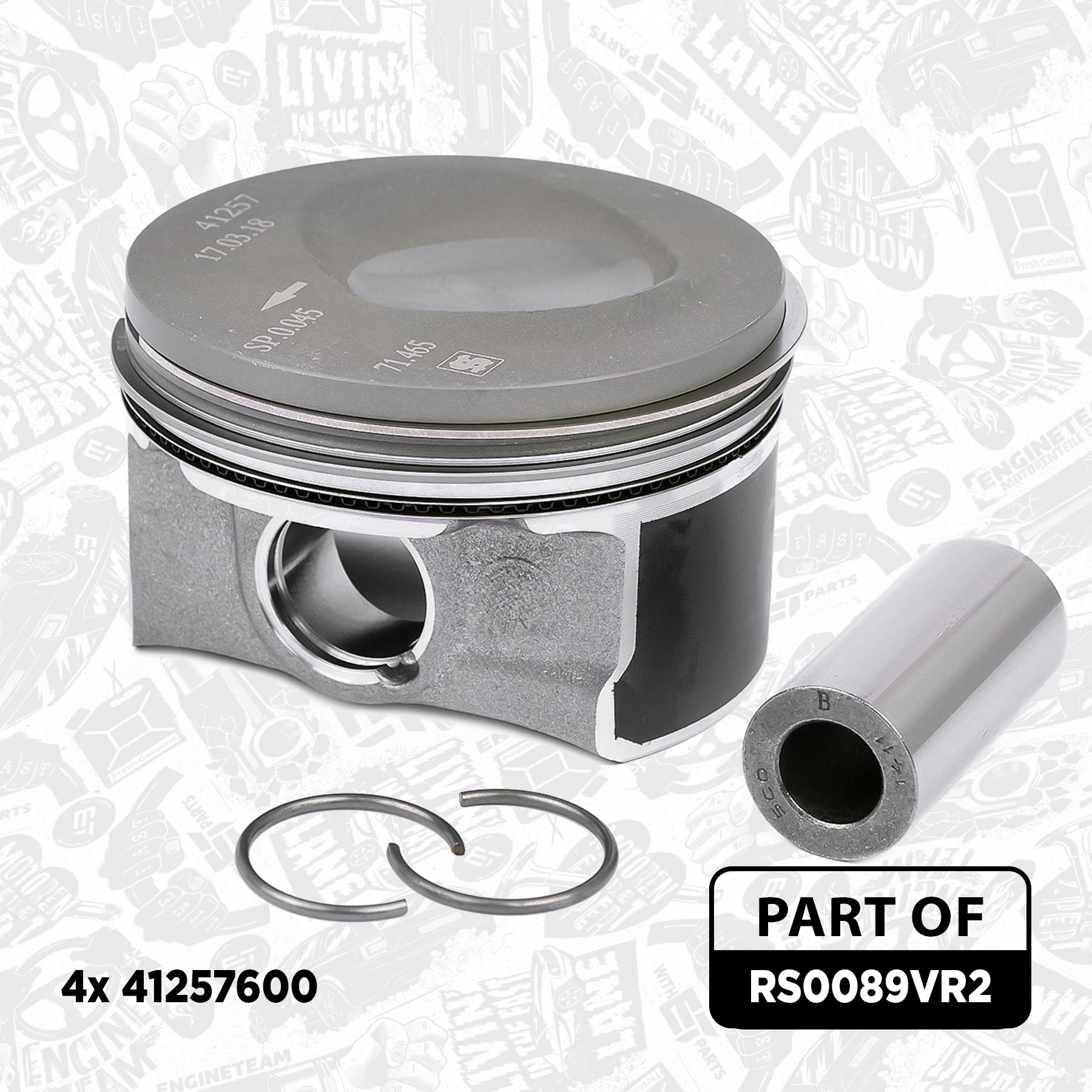 Timing Chain Kit - RS0089VR2 ET ENGINETEAM - 03F105209G, 03F109158G ...