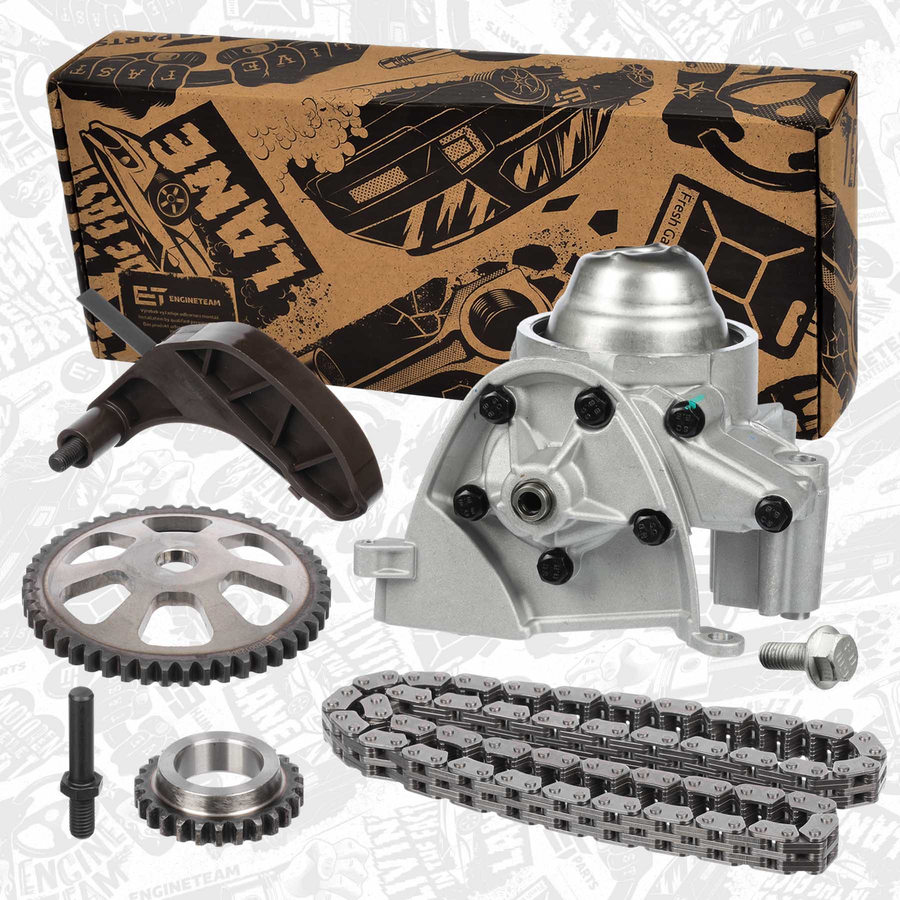 Timing Chain Set With Oil Pump For Dodge & Jeep 3.7L V6 (2004-2010) – Full Kit For NGC System Engines