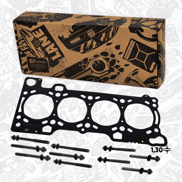 TH0043BT, Gasket, cylinder head, Cylinder head gasket, ET ENGINETEAM, Fiat Iveco Ducato Daily III Daily IV F1AE 2,3D 2002+, 500387069, 500347039, 500347040