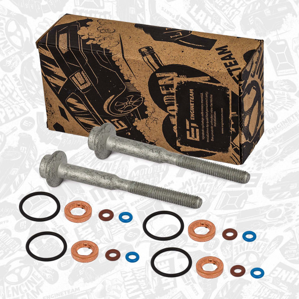 Seal Kit, injector nozzle 4 pcs + bolts - TM0039 ET ENGINETEAM - 03L130277B, 03L130277S, WHT003187