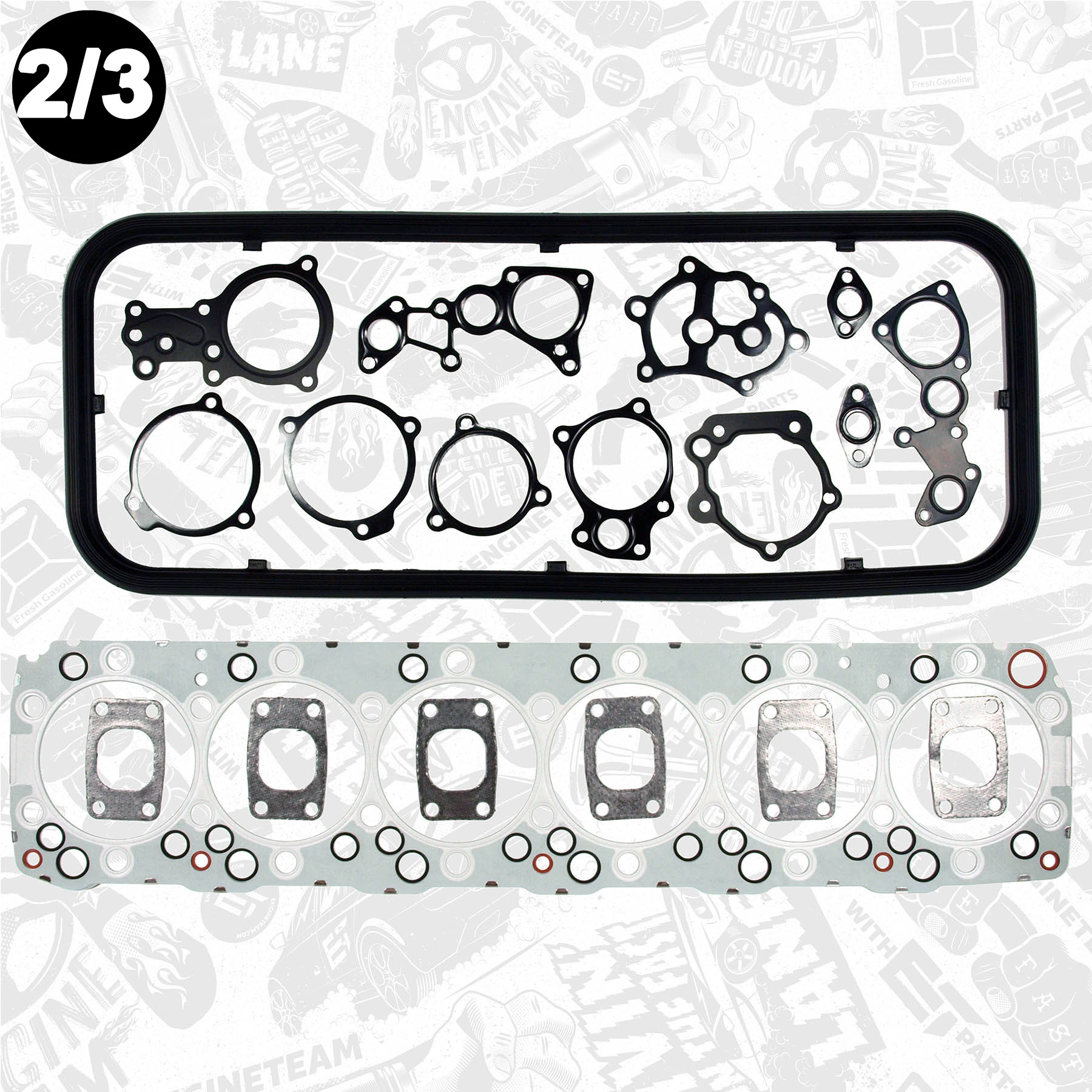 Full Gasket Kit, engine - TS0004 ET ENGINETEAM - 2992259, 2996223, 01 ...