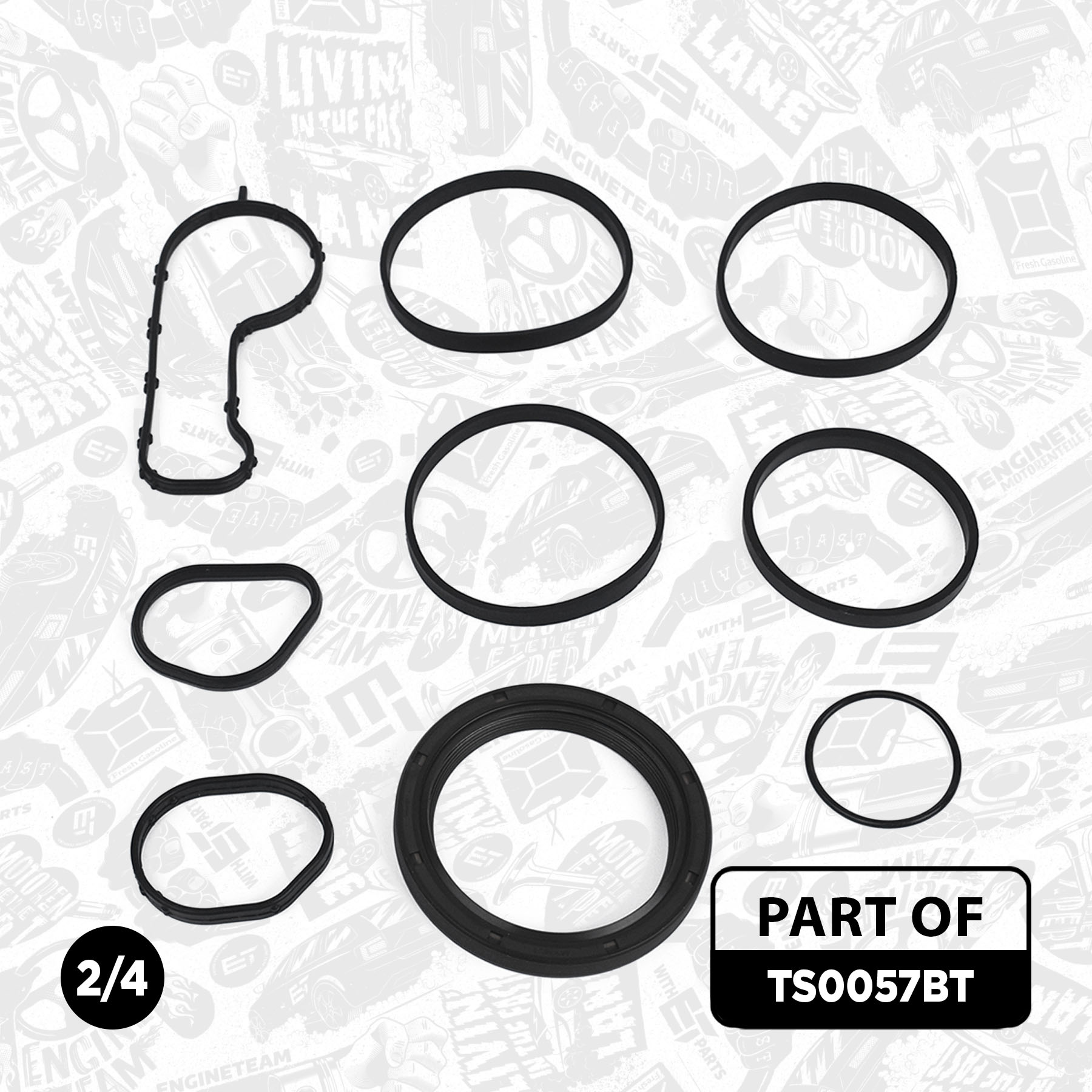 Gasket Set, cylinder head + bolt set TS0057BT ET 1804813