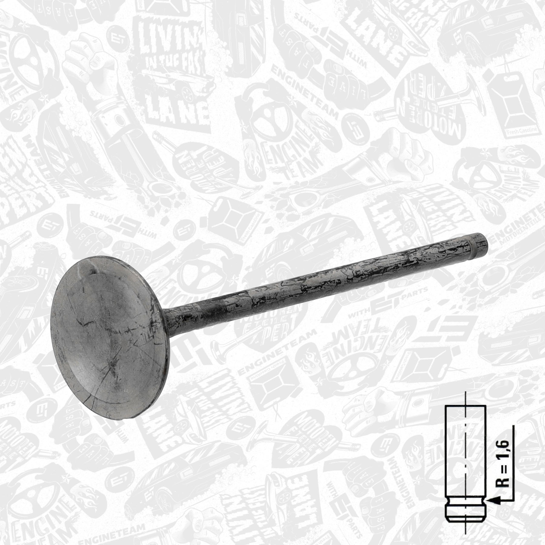 Exhaust Valve - VE0029 ET ENGINETEAM - 2221233000, MD127841 
