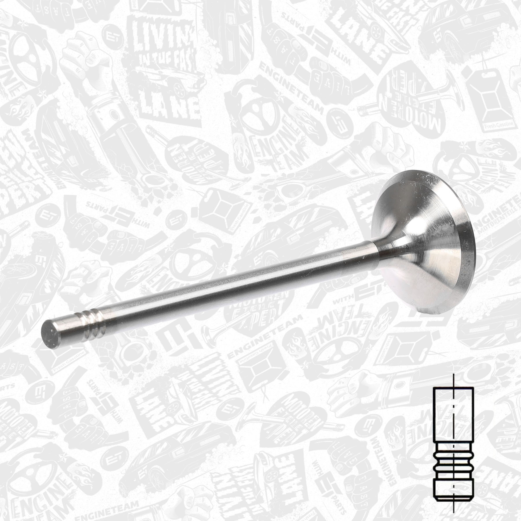 Exhaust Valve VE0144 ET 03F109611B, 03F109611C, 331155