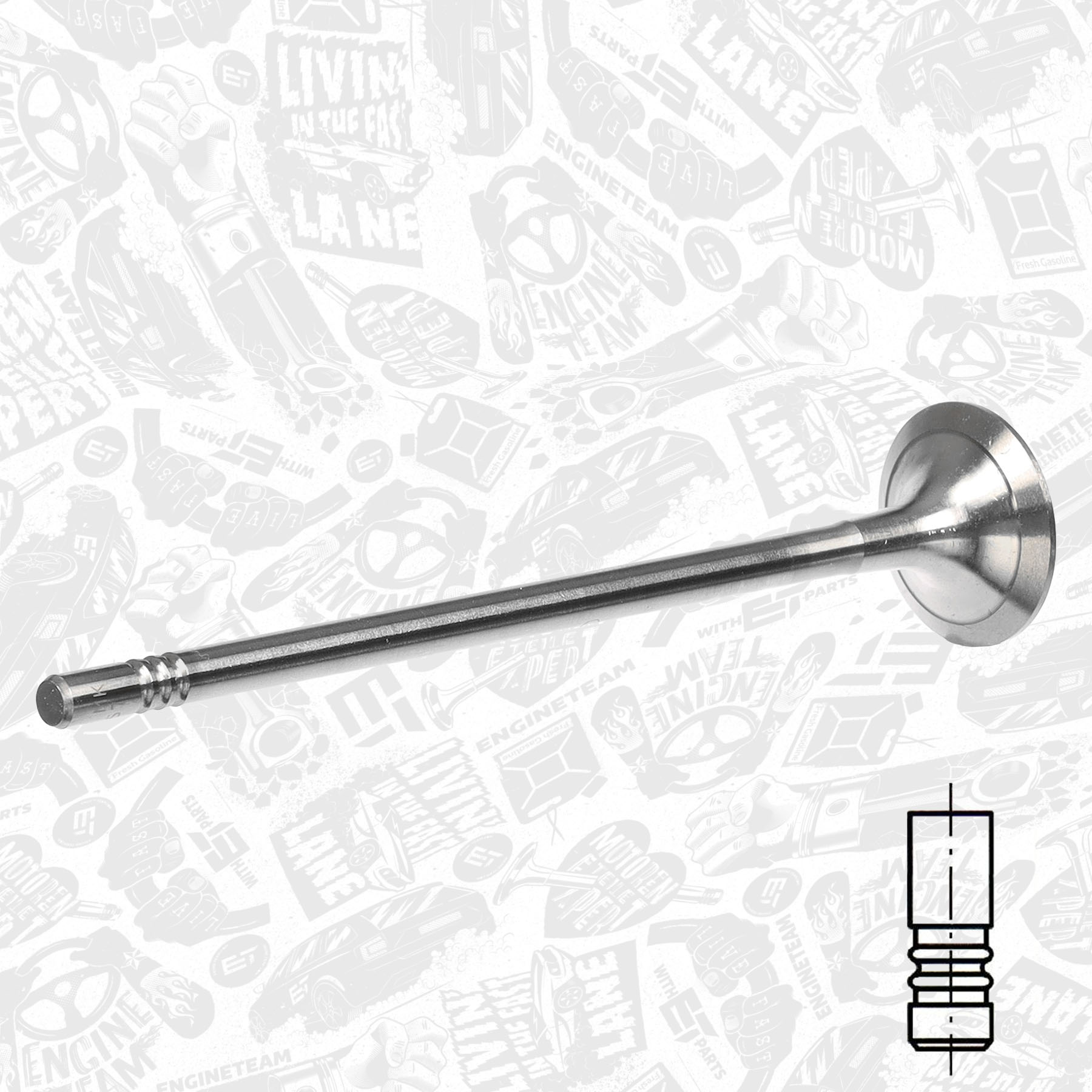 Exhaust Valve VE0167 ET 04E109611K, 029VA31943000, 331157 K