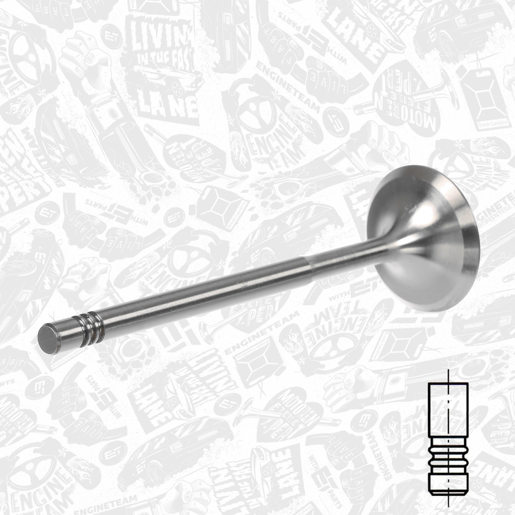 Intake Valve VI0049 ET 036109601AD, 029VE30528000, 39522