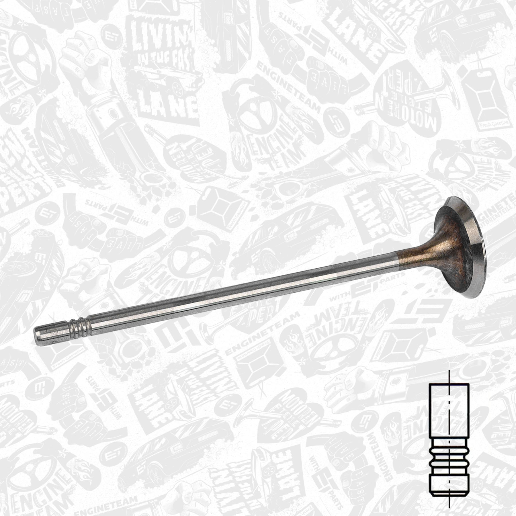 Intake Valve VI0170 ET 04E109601A, 029VE31942000, 331156