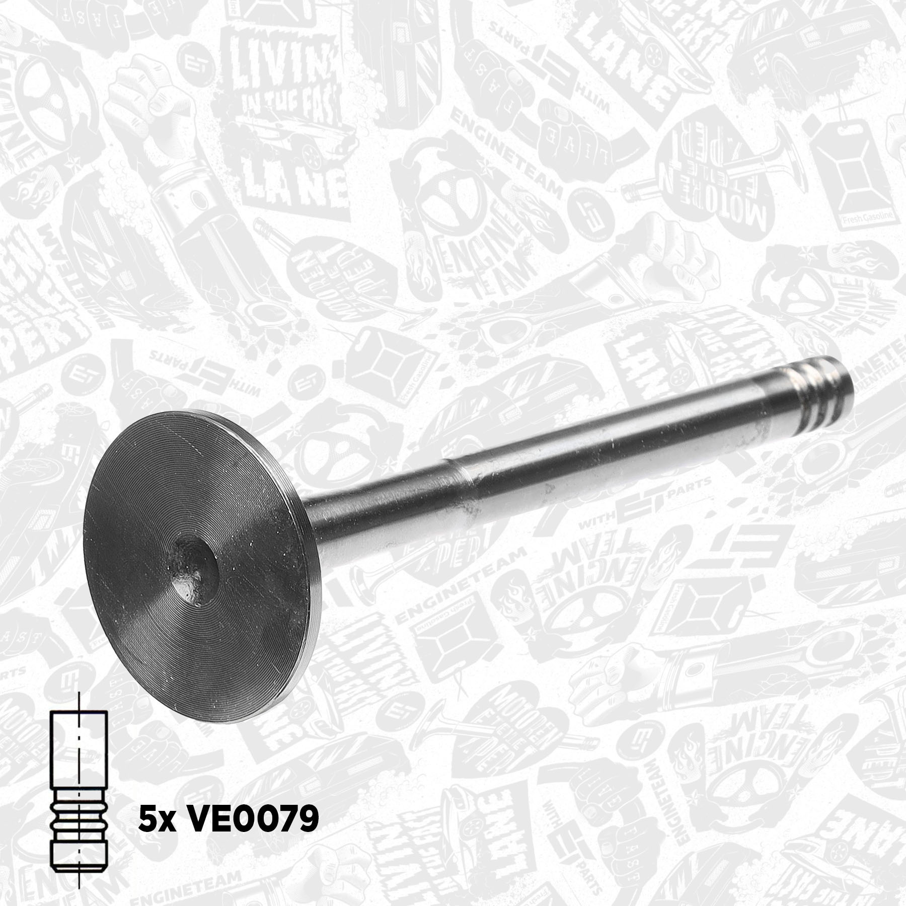 Valve Kit, intake/exhaust valve VS0003 ET 046109611C