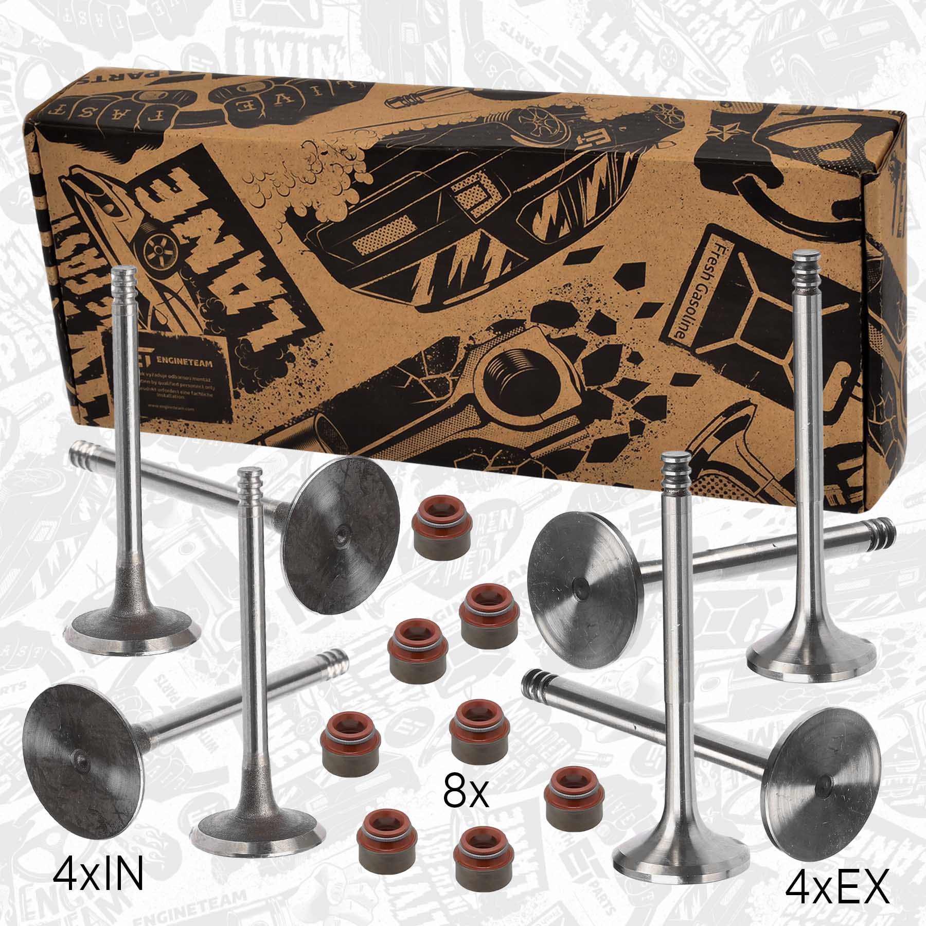 Valve Kit, intake/exhaust valve VS0005 ET 038109611B