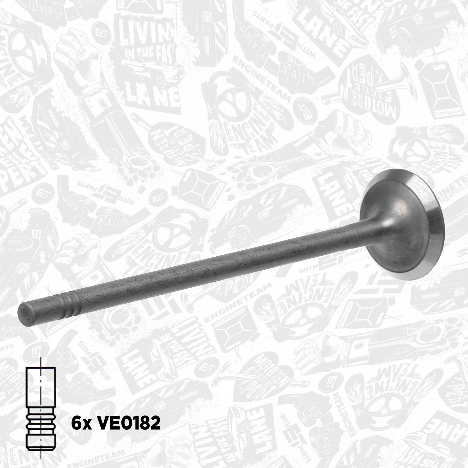 Valve Kit, intake/exhaust valve VS0024 ET 12637241