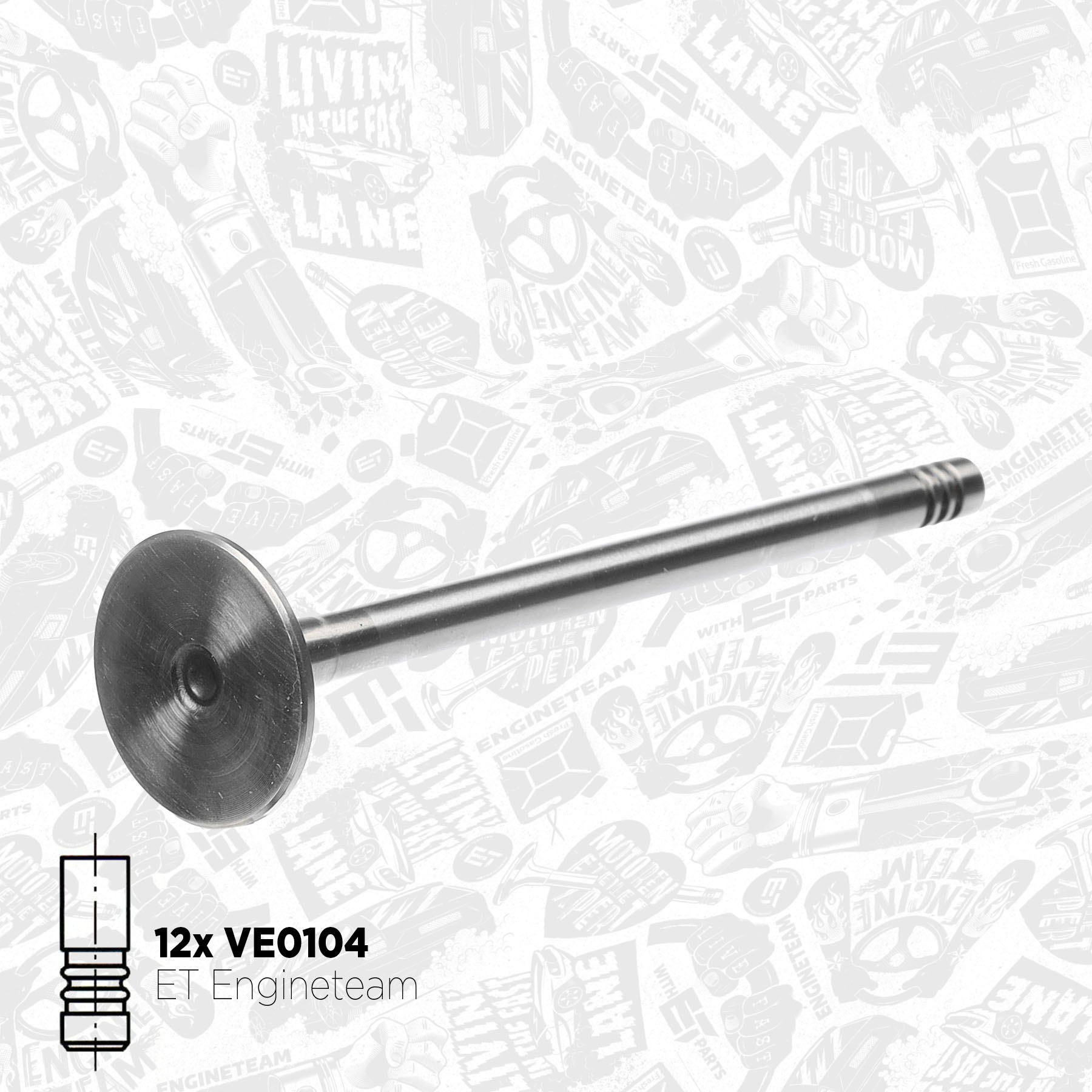 Valve Kit, intake/exhaust valve VS0028 ET 11342247077