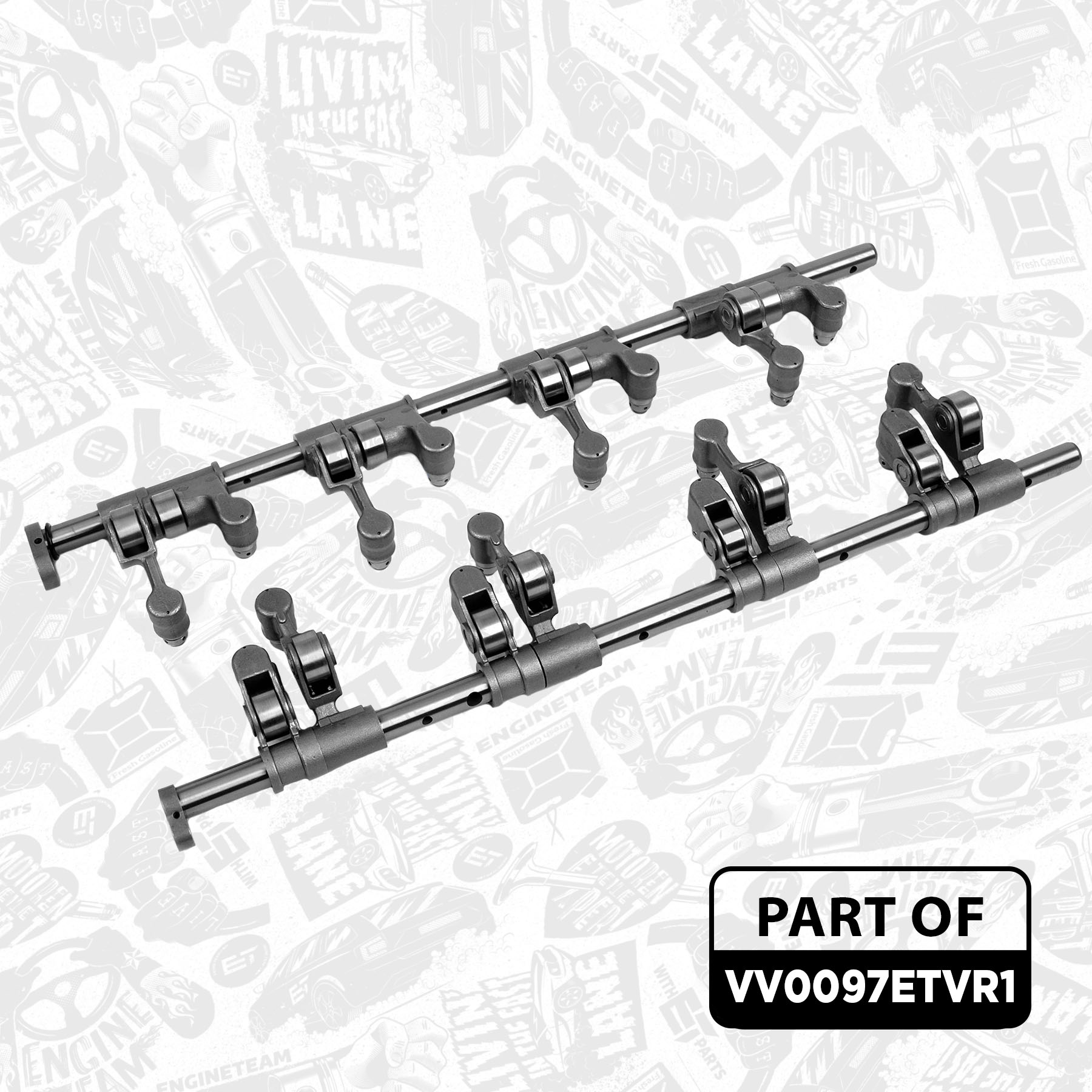 Rocker Arm Shaft, engine timing VV0097ETVR1 ET 03G 109