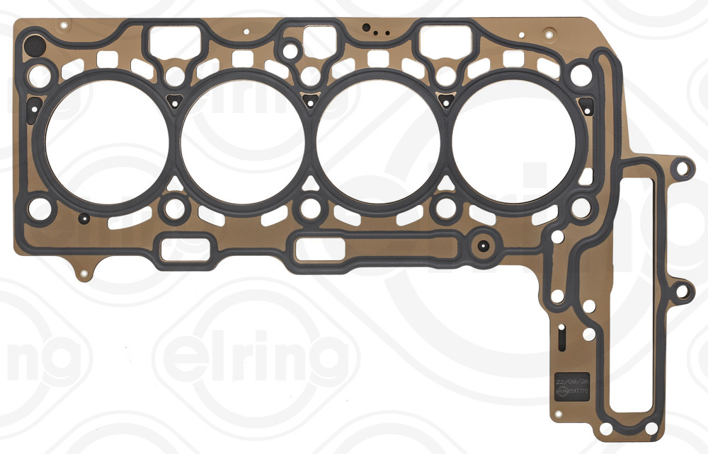Gasket, cylinder head - 597.170 ELRING - 11128654273, 10220610, 61 ...