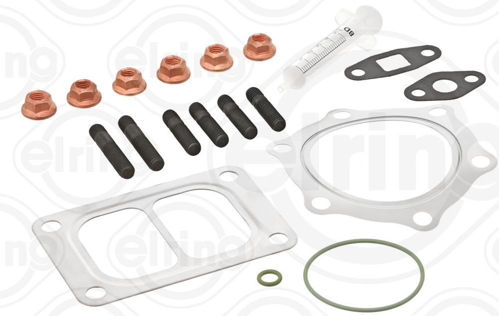 716.090, Mounting Kit, charger, ELRING, 13007121000, 51.09100-7277, 51.09100-7291, 51.09100-7303, 51.09100-7329, 51.09100-7429, 51091007277, 51091007291, 51091007303, 51091007329, 51091007429