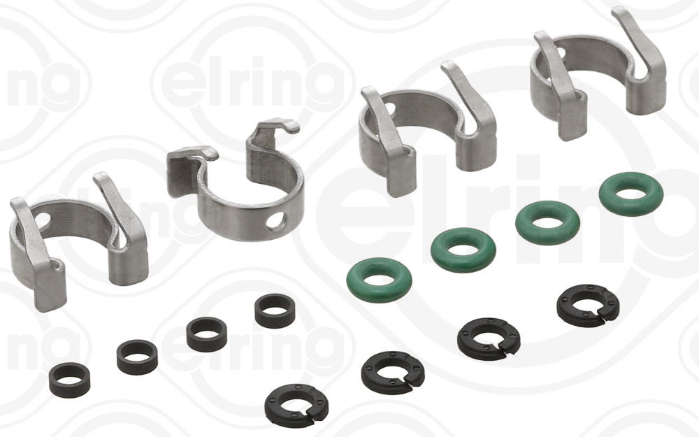 781.860, Seal Ring Set, injection valve, ELRING, 2226392, CM-5290, K2GE-9U509-AA, K2GE9U509AA, K2GZ-9229-A, 77076300