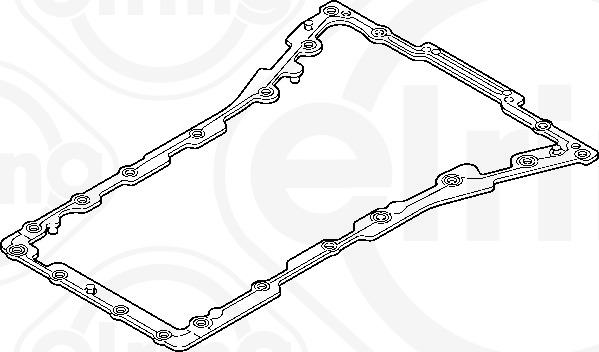 582.810, Gasket, oil sump, ELRING, LVF500040, 14090800, 50-029444-00, 71-36674-00, 910398, JH5014, OP7391, X54795-01