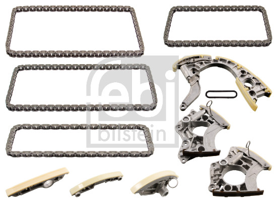 FE101882, Timing Chain Kit, FEBI BILSTEIN, Audi A5/A6/A8/Q7/R8 Volkswagen Touareg 4,2i/5,2i BAR/BSM/BUH/BUJ/BVJ/BXA/CAUA 2006+, 06E109465AM, 06E109465AMS2, 06E109465AN, 06E109465ANS2, 06E109465AP, 06E109465APS2, 06E109465AQ, 06E109465AQS2, 06E109465BC, 06E109465BCS2, 079109217R, 079109217RS2, 079109218R, 079109218RS2, 079109469AL, 079109469ALS2, 079109469AM, 079109469AMS2, 079109507AF, 079109507AFS2, 079109507M, 079109507MS2, 03-42054-SX, 07.12.126, 11091798001, 12922, 1389T2493, 21-0564, 21-0625, 21SKV274