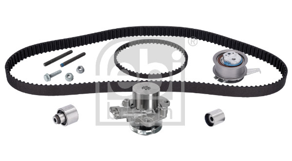 FE173077, Wasserpumpe + Zahnriemensatz, FEBI BILSTEIN, 04L109119D, 04L109119DS6, 04.5355, 0657KFWA, 09-41666-SX, 115441, 127-50055K, 145EL25, 145HTDP25, 145XR25, 1635050580, 1756085, 21020005, 29-0183, 306T0234, 31747VV, 33101615, 341200000887, 380731, 4567V, 550376, 7000072, 703151, 8611PAE1, 99990091, A4012, ASTK1166, ATBK6011WP, BF0427580097, BKCD0815