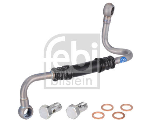 FE187841, Olejové potrubí, Sada přívodního potrubí oleje (turbo), FEBI BILSTEIN, 11427808756, 11427808756S1, 10921108, 1931-421-111, 600125, 610-904, 935289, BF0422730032, MOT550490, OFP10122, OP10122, R191004, 550490, 610-904Z