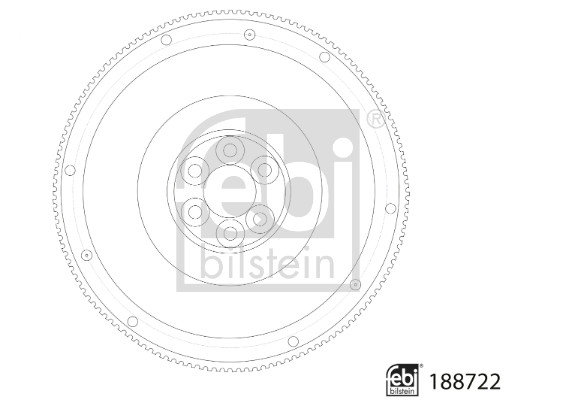 Flywheel - FE188722 FEBI BILSTEIN - 1780574, 1.40006, WG2308149