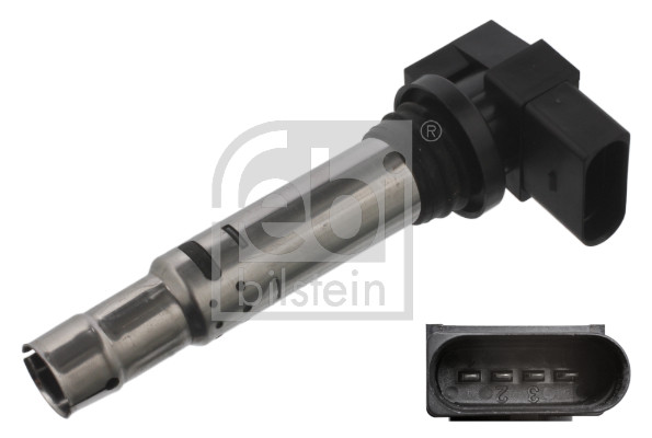 FE22038, Ignition Coil, FEBI BILSTEIN, 036905100A, 036905100B, 036905100C, 036905100D, 036905715, 036905715A, 036905715C, 036905715E, 036905715F, 036905715G, 036905715H, 36905100A, 36905100B, 36905100C, 36905100D, 36905715, 36905715A, 36905715C, 36905715E, 36905715F, 36905715G, 36905715H, 001-10-25488, 00408, 017081000LGK, 0204N261825IC, 03SKV025, 060717062012, 07.17.020, 0880101