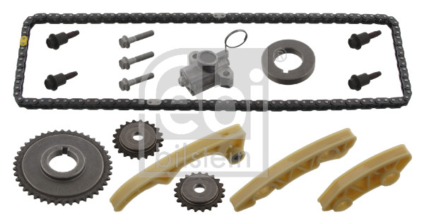 FE33046, Timing Chain Kit, FEBI BILSTEIN, 012576647, 0615028, 71739356, 71739362, 024430277, 0615031, 71739356S1, 71739362S1, 024447393, 0615038, 055563405, 0615054, 0615418, 090537593, 71771252, 12576647, 5636380, 71771252S1, 24430277, 5636380S1, 24447393, 615028, 55563405, 615031, 615038, 90537593, 615054, 615418, 001-10-30175, 03-41142-SX