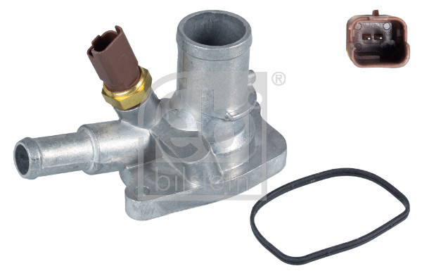 FE34957, Thermostatgehäuse, FEBI BILSTEIN, 0055202371, 1535448, 55202371, 9S518575AA, 016-025-0015, 03852, 15/2797, 155-08022, 160110310, 170.1405.001, 1.880.699, 20C9060-JPN, 20SKV076, 2282280002, 2457833, 27447, 28.0200-4018.2, 28030, 316T0180, 3306087, 3314500400, 342007, 350026, 352074188000, 38477, 38FI05, 38-FI-FI05, 4006075, 4052741ABN, 421150274