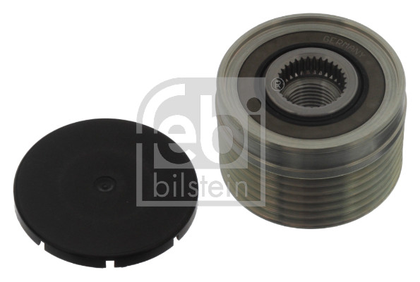 FE37046, Alternator Freewheel Clutch, FEBI BILSTEIN, 5935.27, 77363303, 9949520, 9949627, 008098133LGK, 030953, 03.80631, 04916, 09-021, 10577, 11649, 11SKV020, 12-0864, 1226100, 12.72051, 130-08-802, 130802, 13906, 1390F0027, 14304, 1580024, 1676031, 1987945409, 20-01410-SX, 21190133AV, 23058331BN, 24-94251, 30-0006, 30-1010, 335321